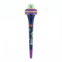 Spinning Monster UFO Space Pen | Purple Galaxy Fidget Pen