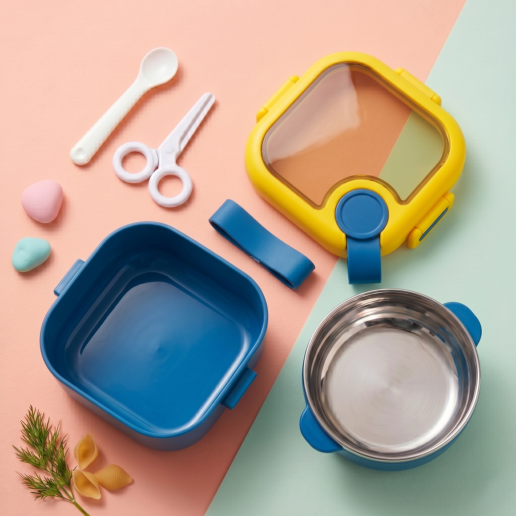 "Space Explorer" 800ml SUS Leak-Proof Kids Lunchbox Set