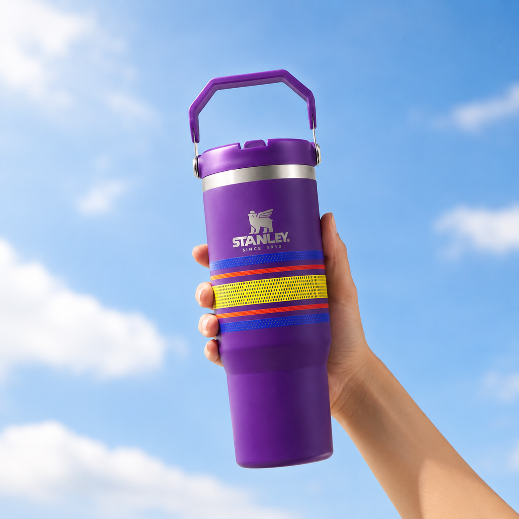 Neon Purple Stanley IceFlow 2.0 Flip Straw Tumbler (30 oz)