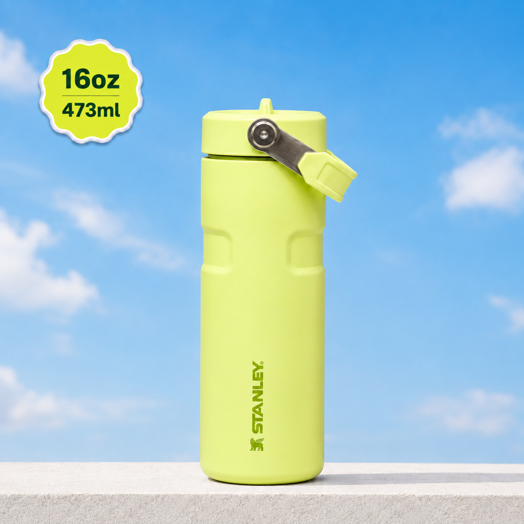 Stanley IceFlow Flip Straw 2.0 Water Bottle (16 oz) | Citron Yellow