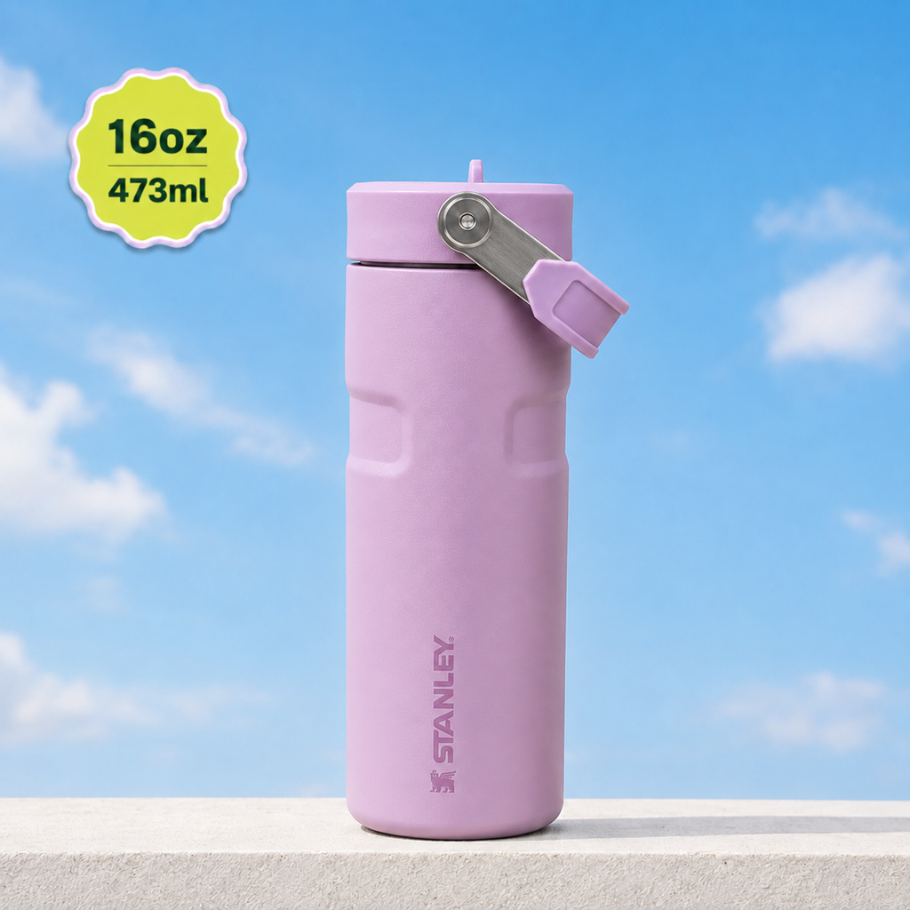 Stanley IceFlow Flip Straw 2.0 Water Bottle (16 oz) | Lilac Purple