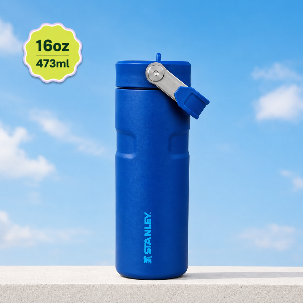 Stanley IceFlow Flip Straw 2.0 Water Bottle (16 oz) | Blue