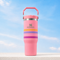 Coral Pink Stanley IceFlow 2.0 Flip Straw Tumbler (30 oz)