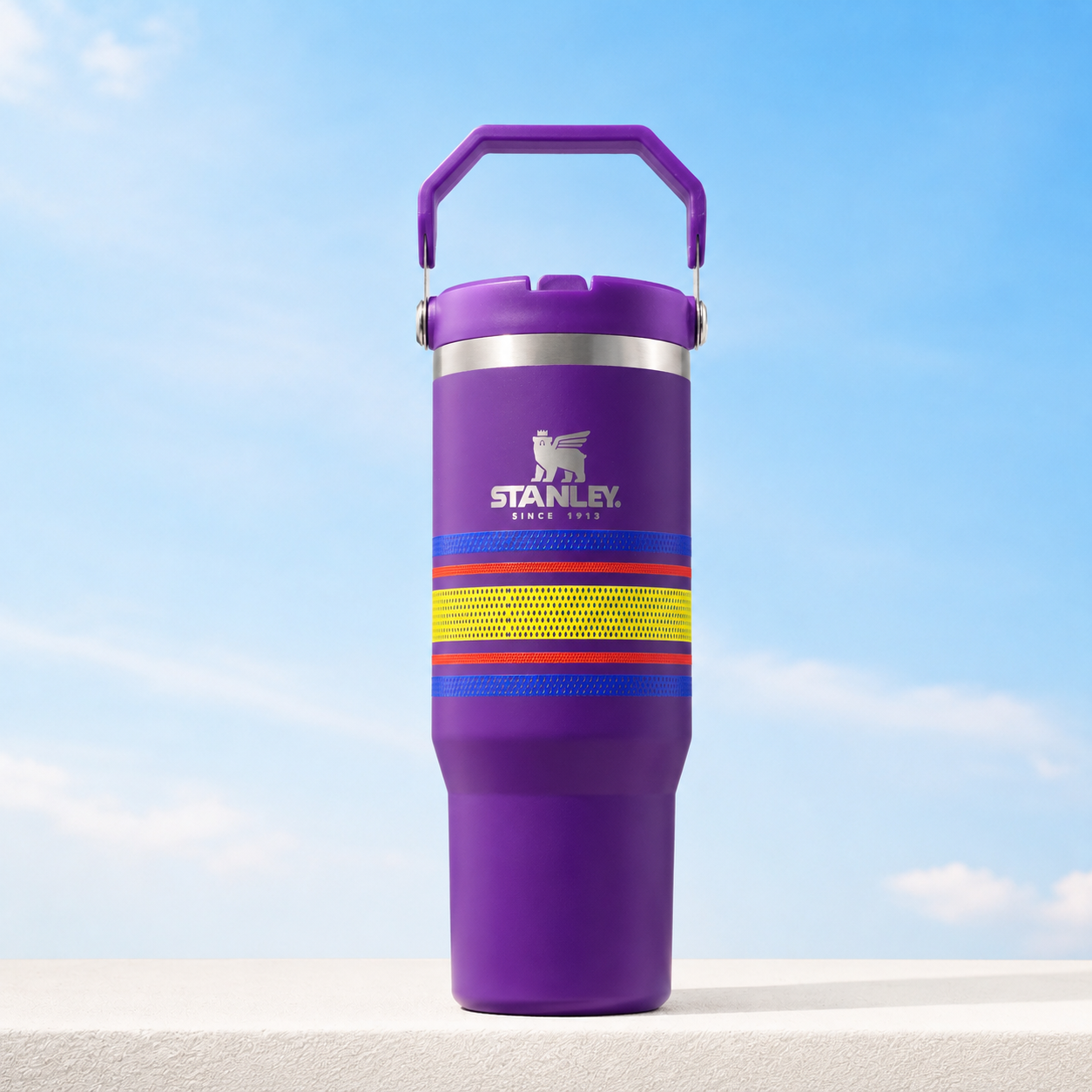 Neon Purple Stanley IceFlow 2.0 Flip Straw Tumbler (30 oz)