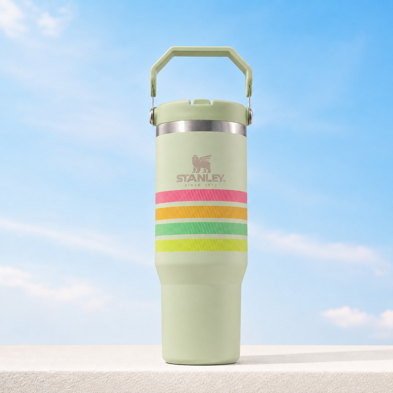 Sage Green Stanley IceFlow 2.0 Flip Straw Tumbler (30 oz)