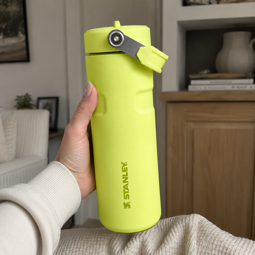 Stanley IceFlow Flip Straw 2.0 Water Bottle (16 oz) | Citron Yellow