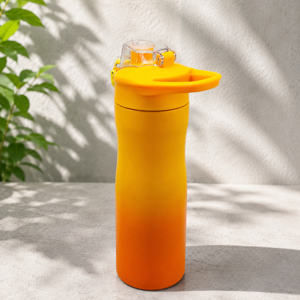 800ml Stainless Steel Sports Bottle – Sunset Orange