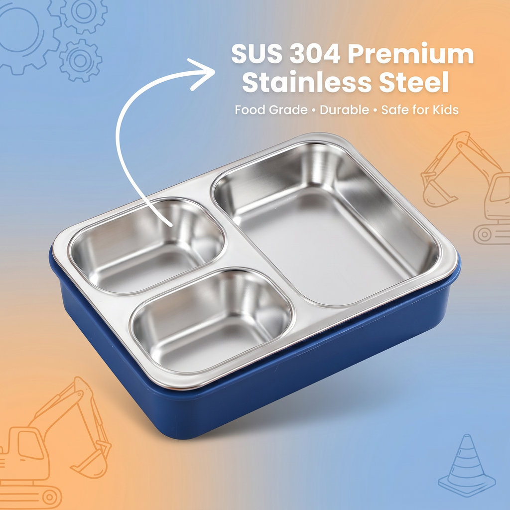 "To The Rescue" 700ml Premium SUS 304 Stainless Steel Bento Box