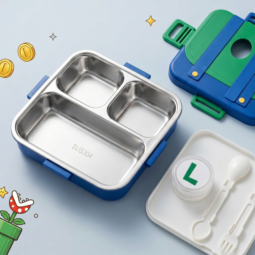 "Luigi Edition" 750ml Premium SUS 304 Stainless Steel Bento Box