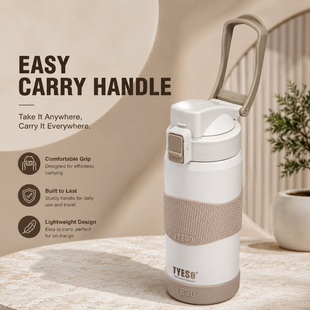 TYESO 750ml Insulated Bottle – Ivory White