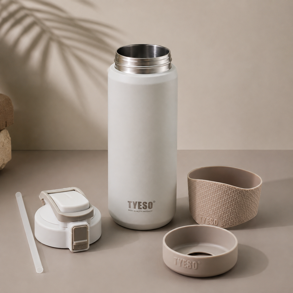 TYESO 750ml Insulated Bottle – Ivory White