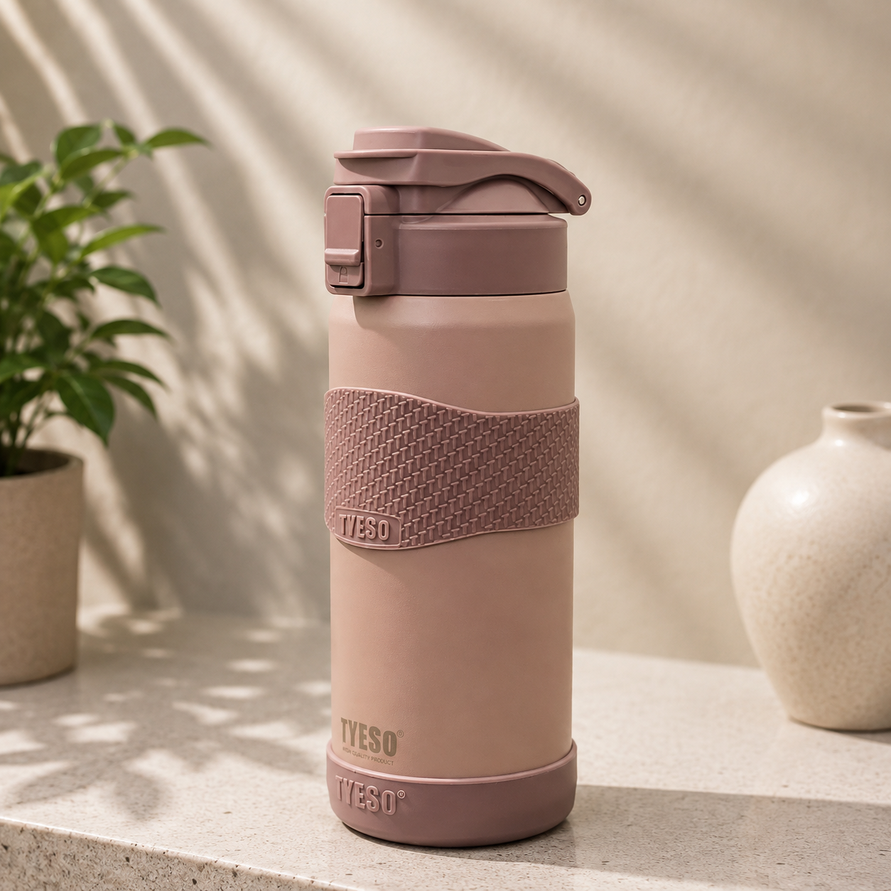 TYESO 750ml Insulated Bottle – Dusty Rose