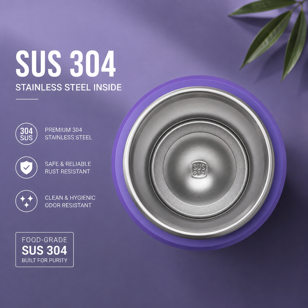 TYESO 750ml Insulated Bottle – Violet Purple