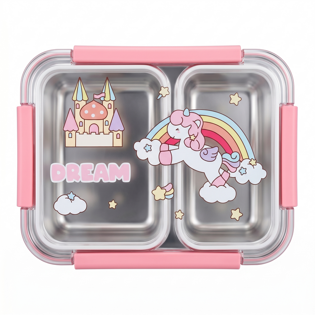 "Unicorn Dream" 750ml PU Insulated Dual-Container Kids Lunchbox