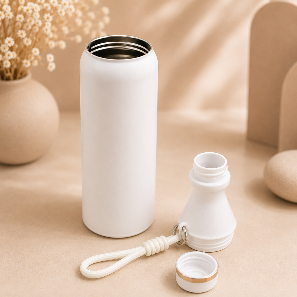 Premium Insulated Bottle – White | 530ml