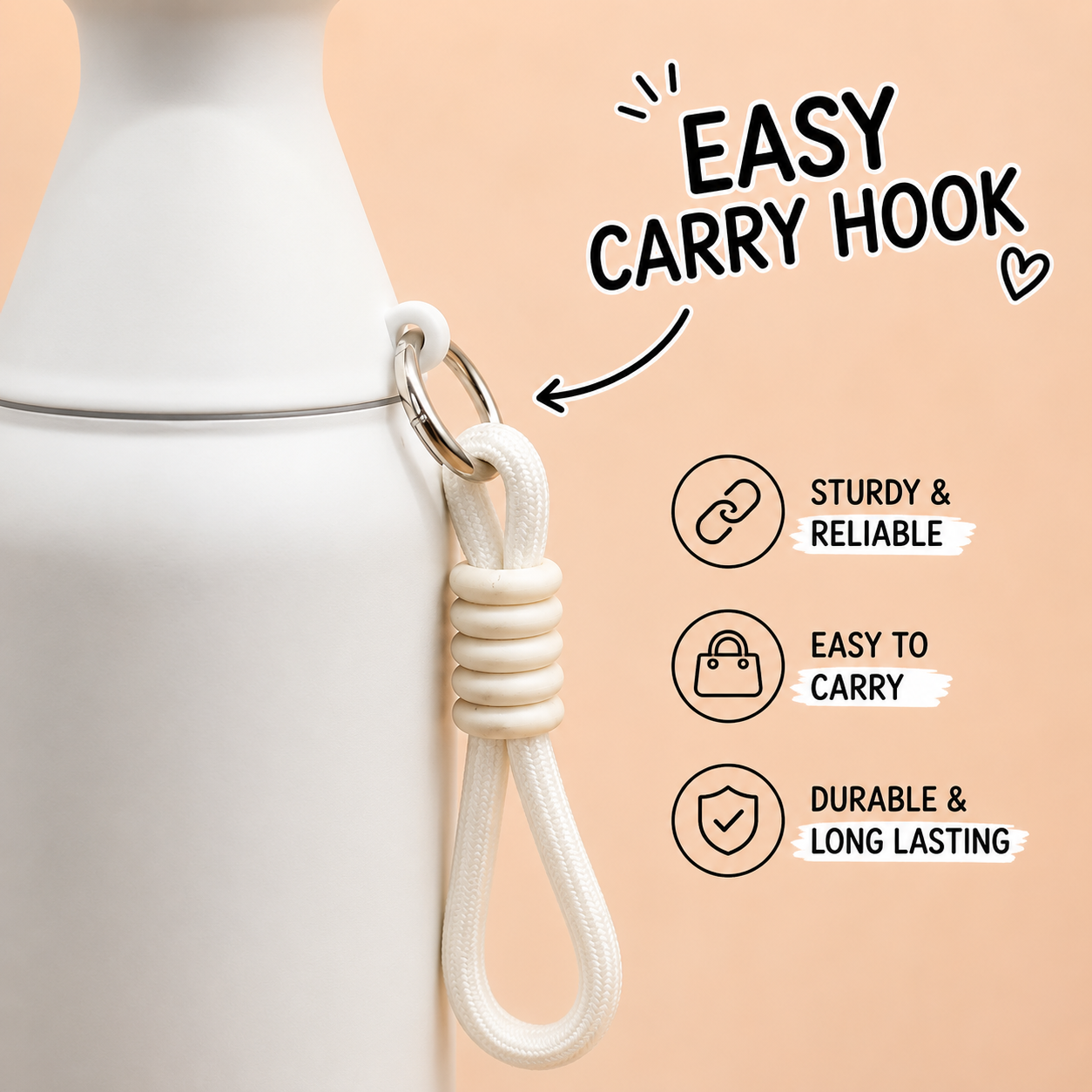 Premium Insulated Bottle – White | 530ml