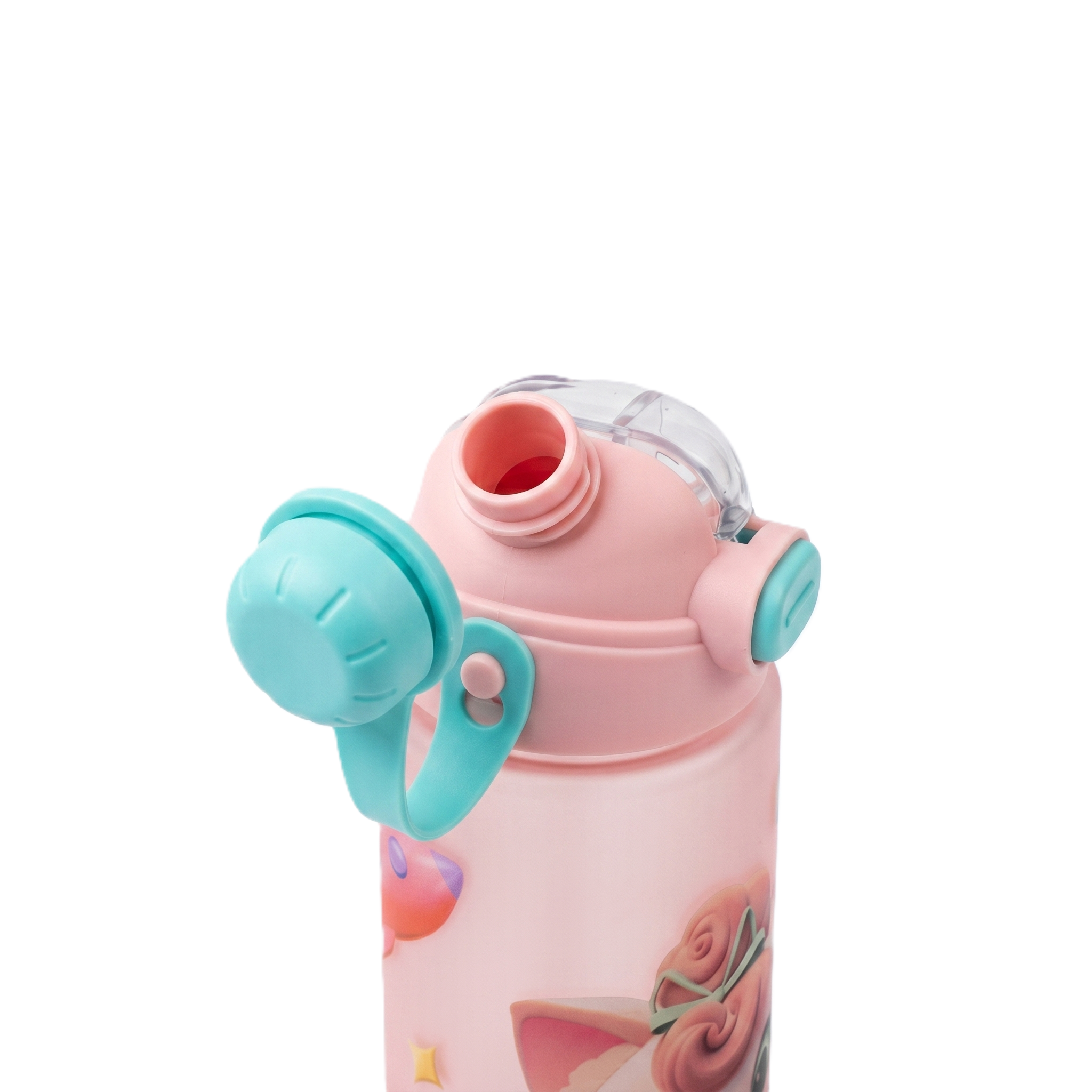 Premium Matte Series 2-in-1 Dual-Drinking Bottle | "Pop-Star Kitty" Edition