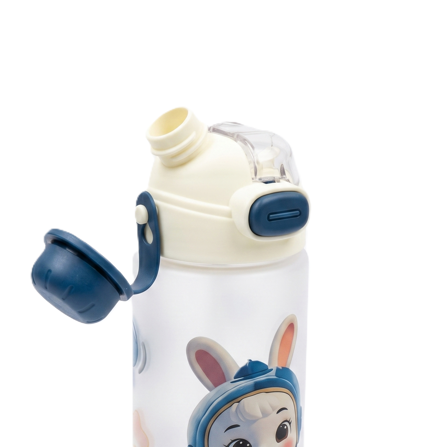 Premium Matte Series 2-in-1 Dual-Drinking Bottle | "Skiing Bunny" Edition