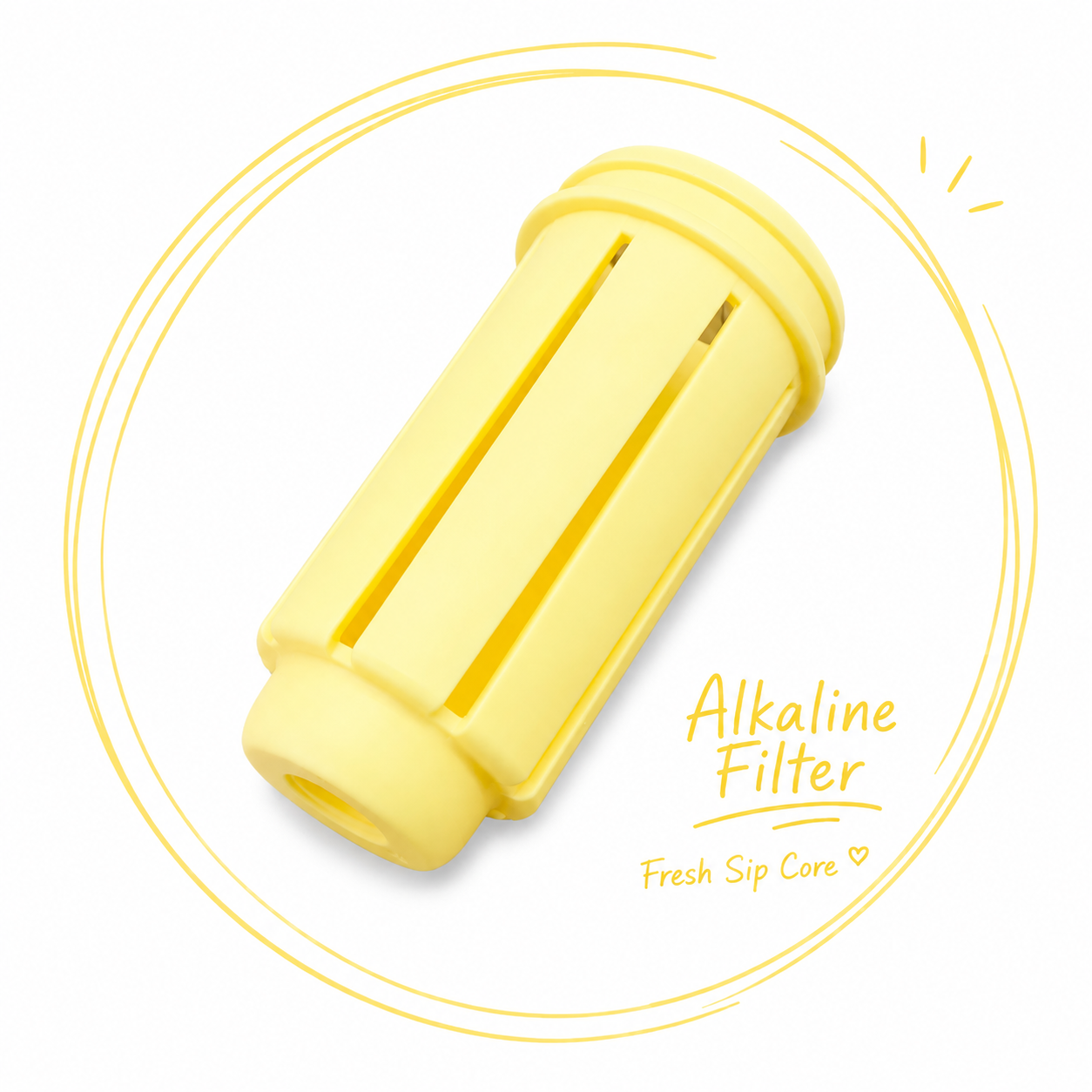 760ml Alkaline Filter Tumbler – Purple & Yellow